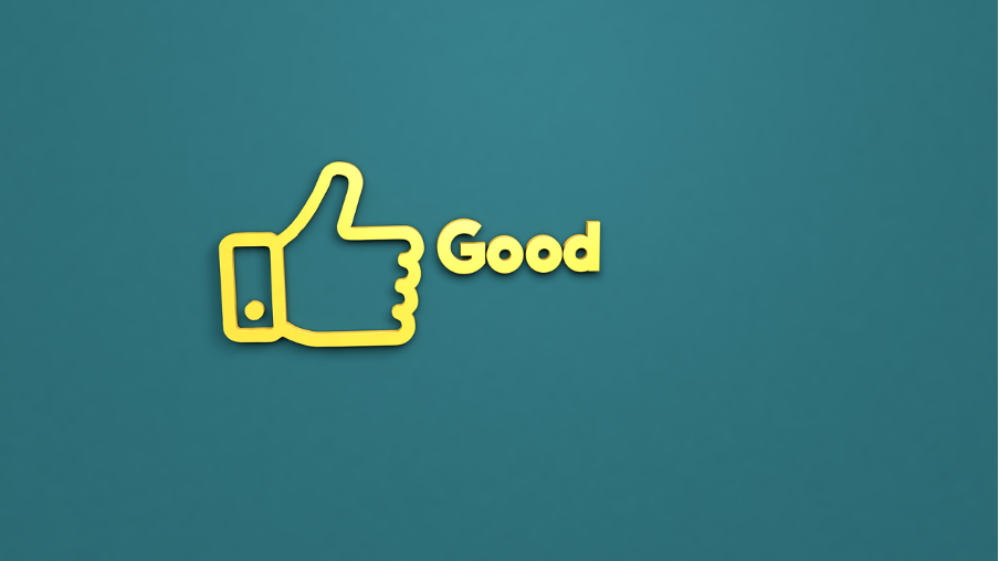 サムズアップにgoodの文字